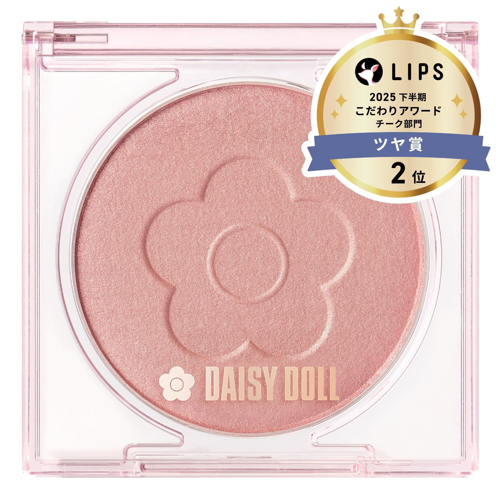 

DAISY DOLL by MARY QUANT Powder Blush Bloom 02 Holoyoi Cherry 7g: A moist, highly adhesive blush that melts softly into the skin, allowing you to