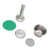 Coffee Capsule Reusable Stainless Steel Coffee Pod with Coffee Tamper Spoon Brush Coffee Machine Supplies