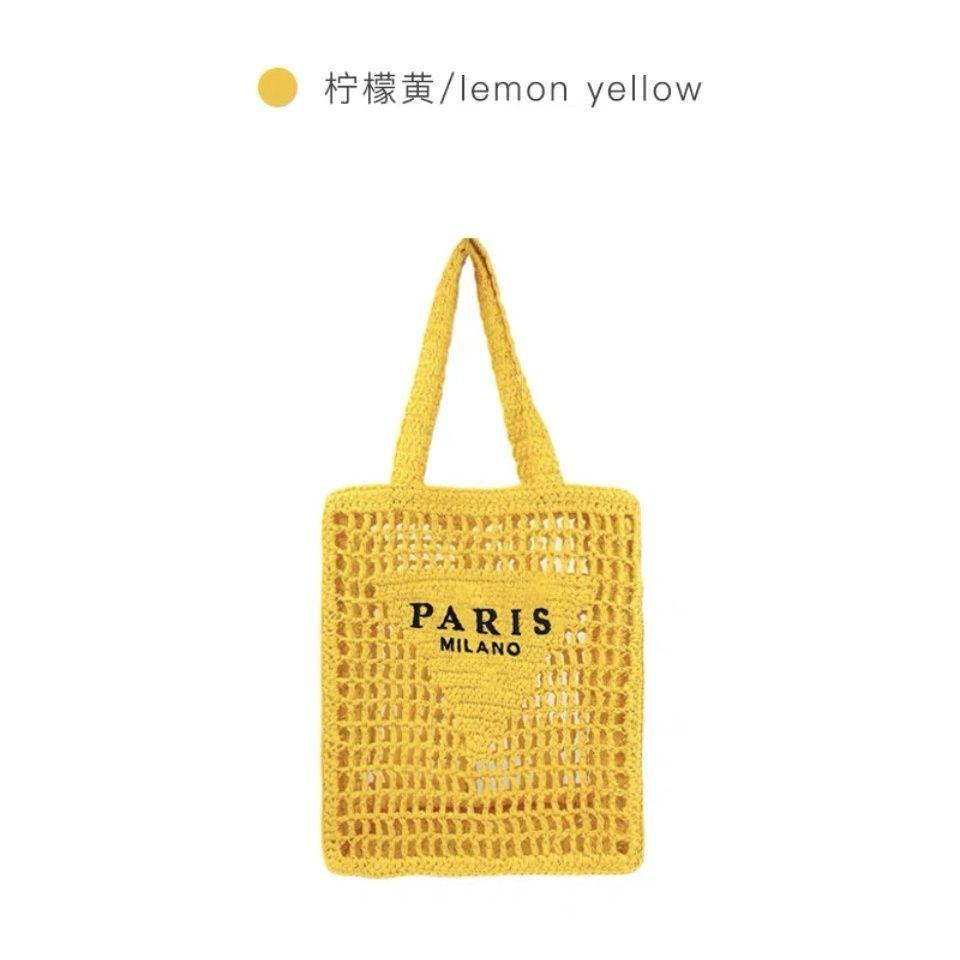 Сумки из бежевой соломы Harajuku для женщин — фото 9