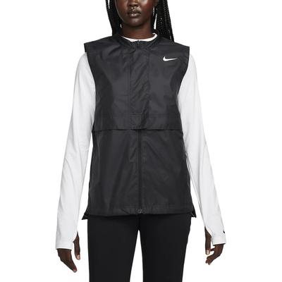 Gilet Sportivo Casual da Esterno Repellente Tour con Zip e Girocollo da Donna Gilet Nero Bianco DZ6021-010