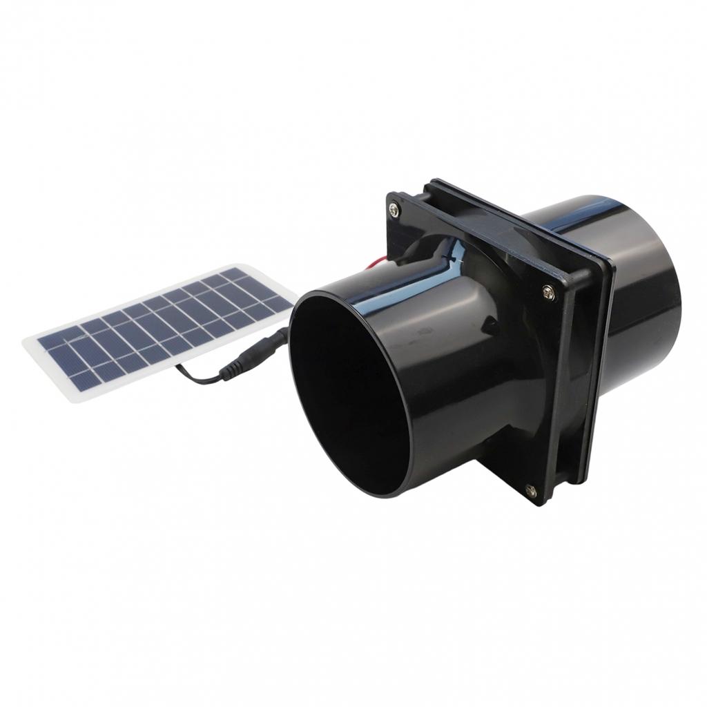 12V Ventilation Fan Round Duct Fan Solar Exhaust Fan
