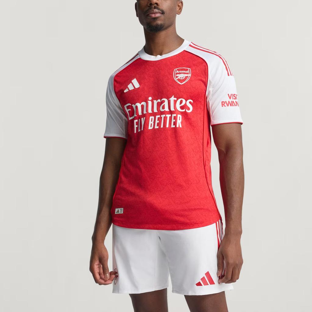 Adidas Arsenal Emirates Fly Better 25-26 Season Player Edition Fashion Logo Pullover Short Sleeve Football Shirt Unisex Tops Red JI9516