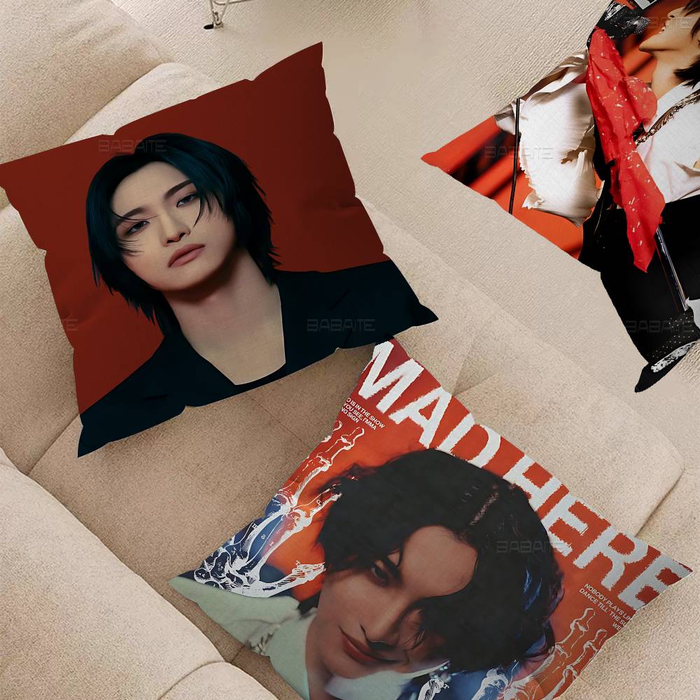 Popolare Boy Band A-ATEEZ Seonghwa KPOP Federe per Cuscini Cartoni Animati Divano Decorativo Casa Stampa Double-sided Peluche Corto