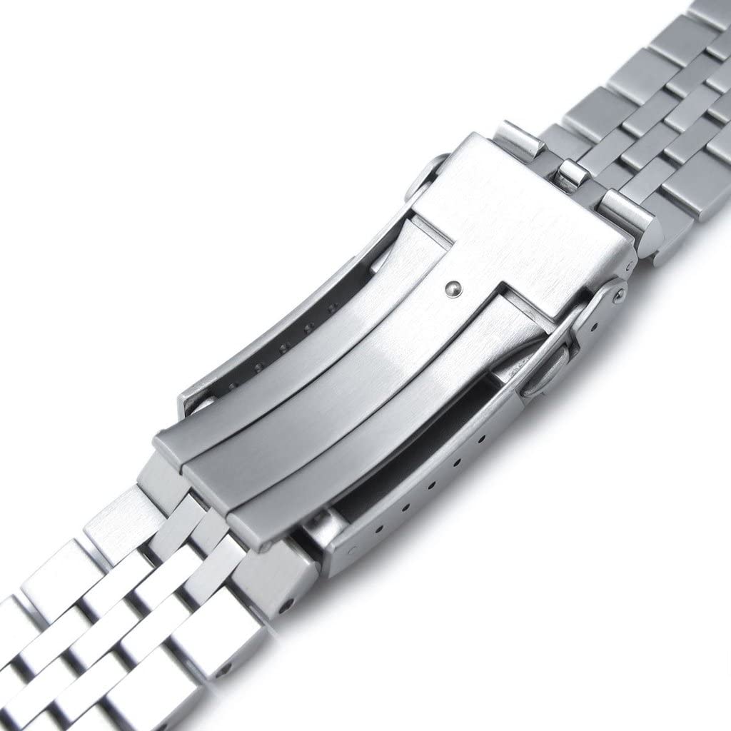 22mm Metal Watch Band Stainless Steel Jubilee Bracelet V Clasp for Seiko Prospex Turtle