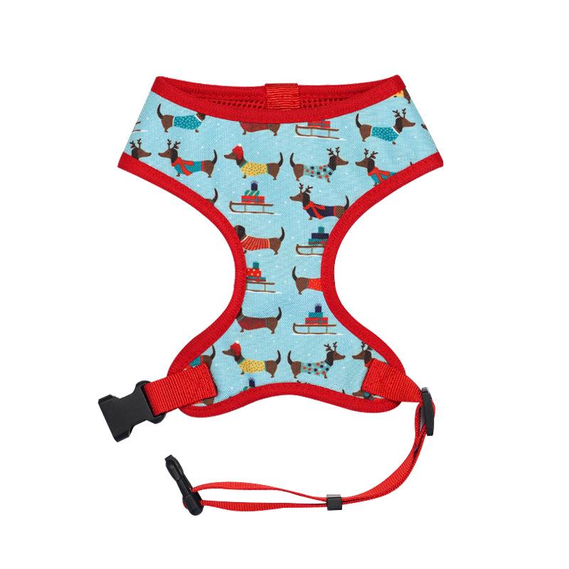 

Dog Breast Strap Outing Small and Medium-Sized Dogs Vest-Style Breathable Pet Dog Leash Puppy Corgi Shiba Inu Hand Holding Rope S(2-4KG)