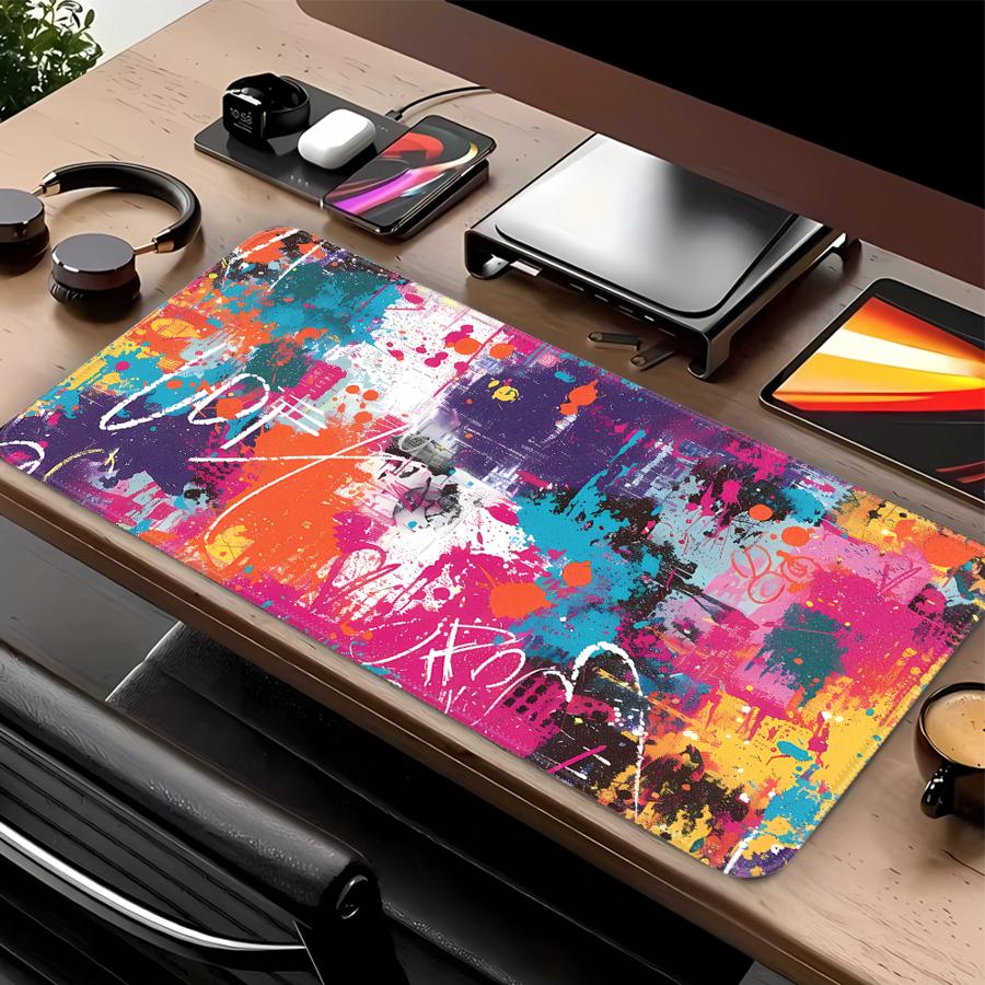 

Bright Pink Splash Ink Waterproof Mouse Pad Keyboard Mouse Pad office Pad Desk accessories Computer Laptop Pad Game Console Pad 220x180x2mm