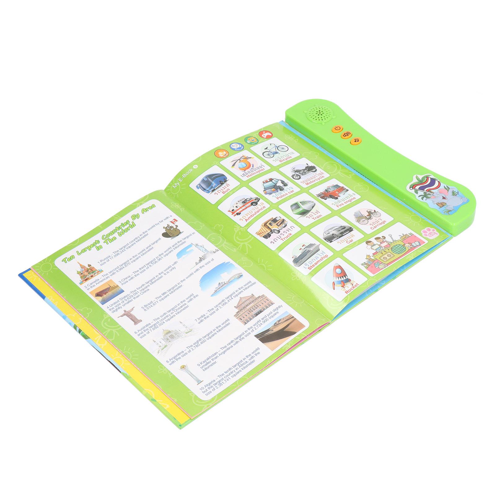 Language Learning Digital Book Thai English Sound Talking Book for Words Learning Preschool Education