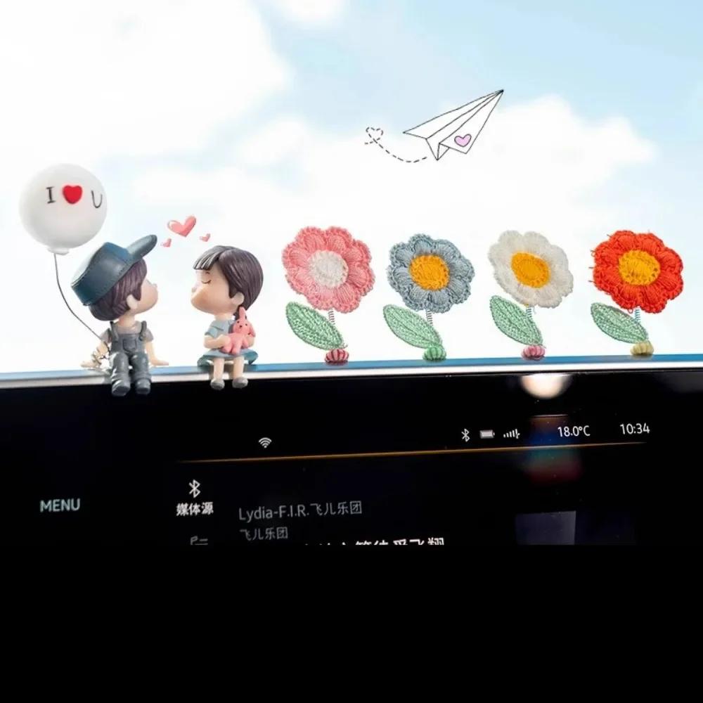 2025 Hot Window Sill Decor Creative Healing Series Cute Flowers Center Console Window Side Interior Products Cute Flowers Bloom