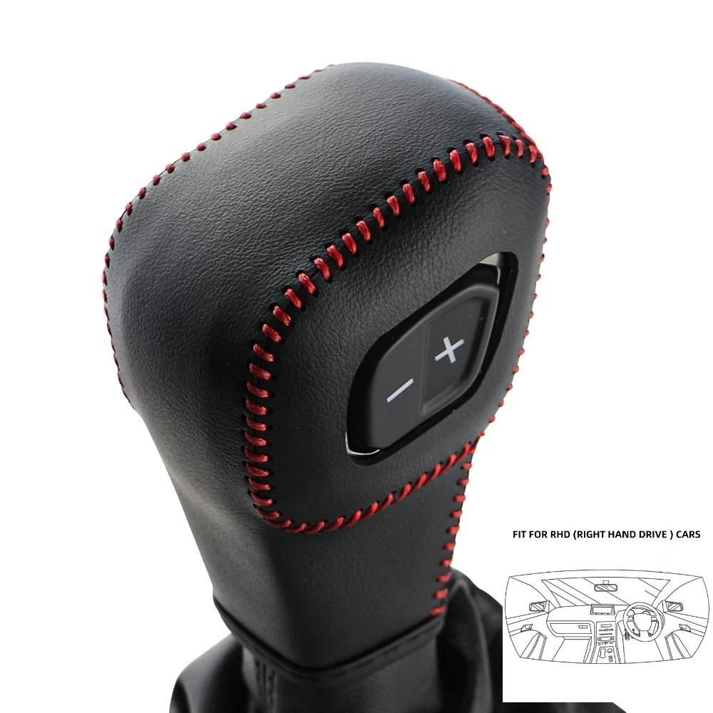 Kožený potah na hlavici řadicí páky pro Ford Everest Ranger 2020 - 2022 Kryty řadicí páky Samolepky na řadicí páku Příslušenství LHD RHD