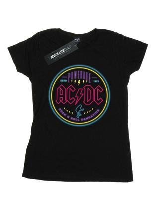 Womens/Ladies Circle Neon Cotton T-Shirt