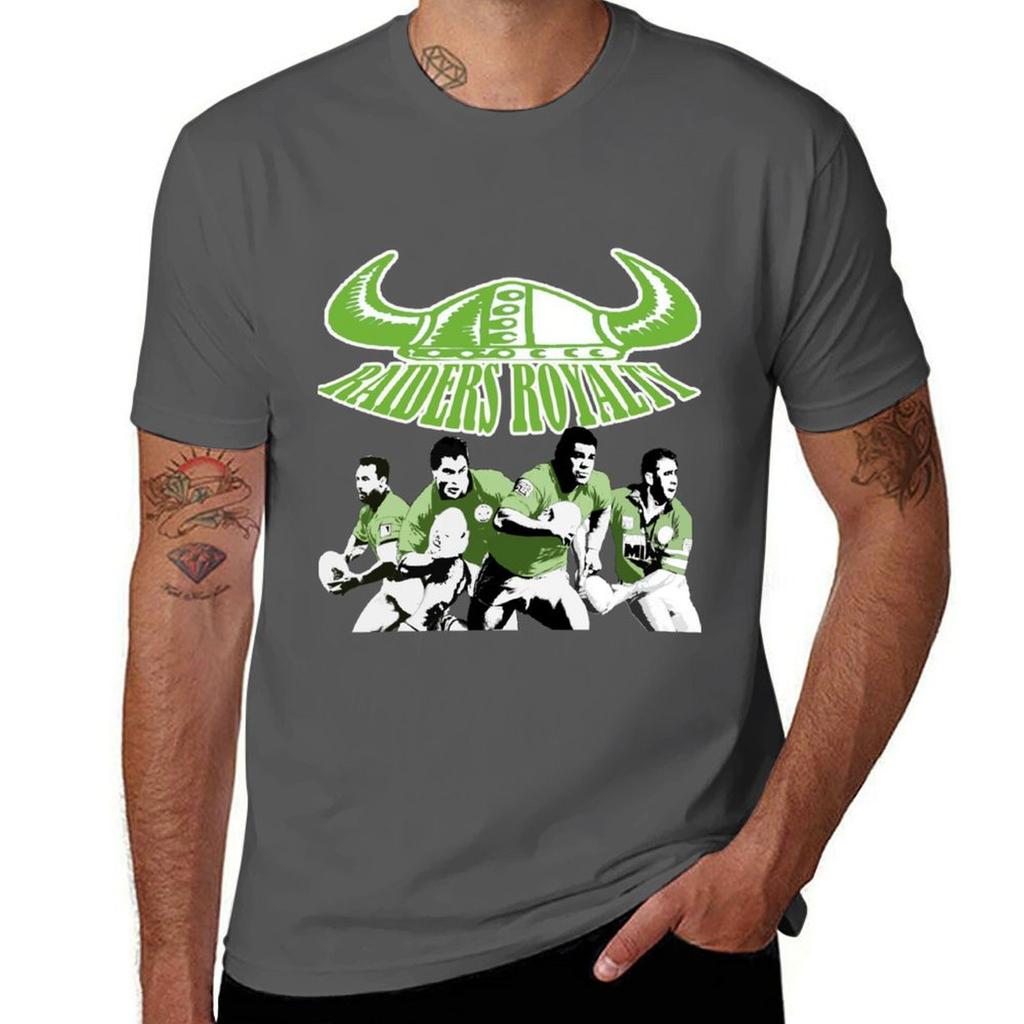 Canberra Raiders Retro Raiders Royalty Classic Tshirt Standard Fit Solid Tee Shirt Tshirt