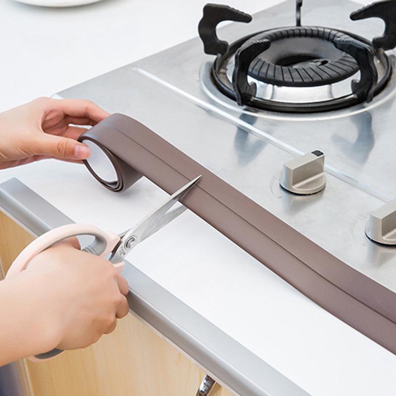 PVC Sealing Strip Tape Bathroom Bath Toilet Caulk Tape Self Adhesive Waterproof Mildew Proof Tapes For Kitchen Sink Wall Corner