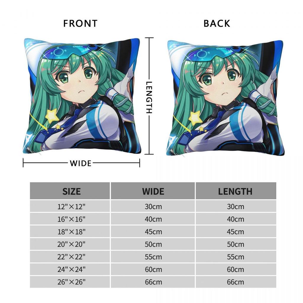 Kochiya Sanae Anime Manga Pillow Cover Vintage Pillow Case For Chair Sofa Home Decoration Cushion Cover Polyester Pillowcases