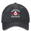 Canada er ikke til salg EST. 1867 Denim Baseballkasket Vintage Solskærm Mode Mænds Baseballkasket