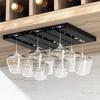 Non-drilled Bar Wine Glass Rack Cup Holder in Kitchen and Dining Room Upside-down Racks for Household Wine Glasses Organizador