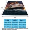 1PC Titanic Patterned Flannel Blanket Suitable For All Seasons For Home Decor Warmth And Comfort Gifts Holiday Present