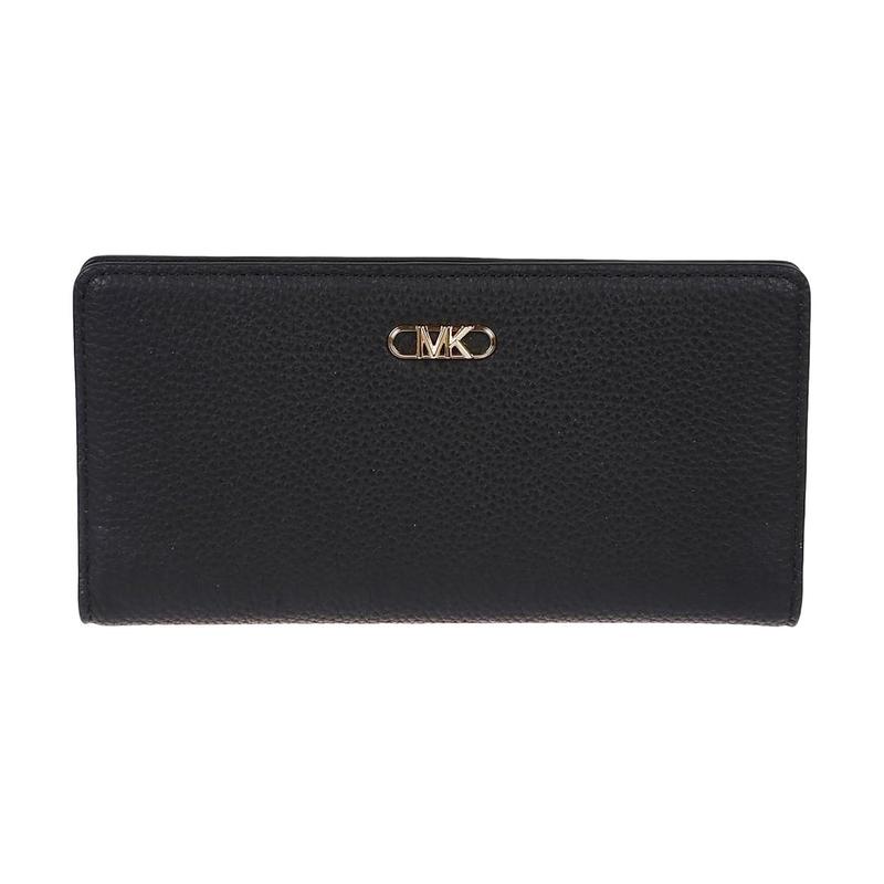 MICHAEL KORS Brand logo calfskin wallet regular women s black чёрный