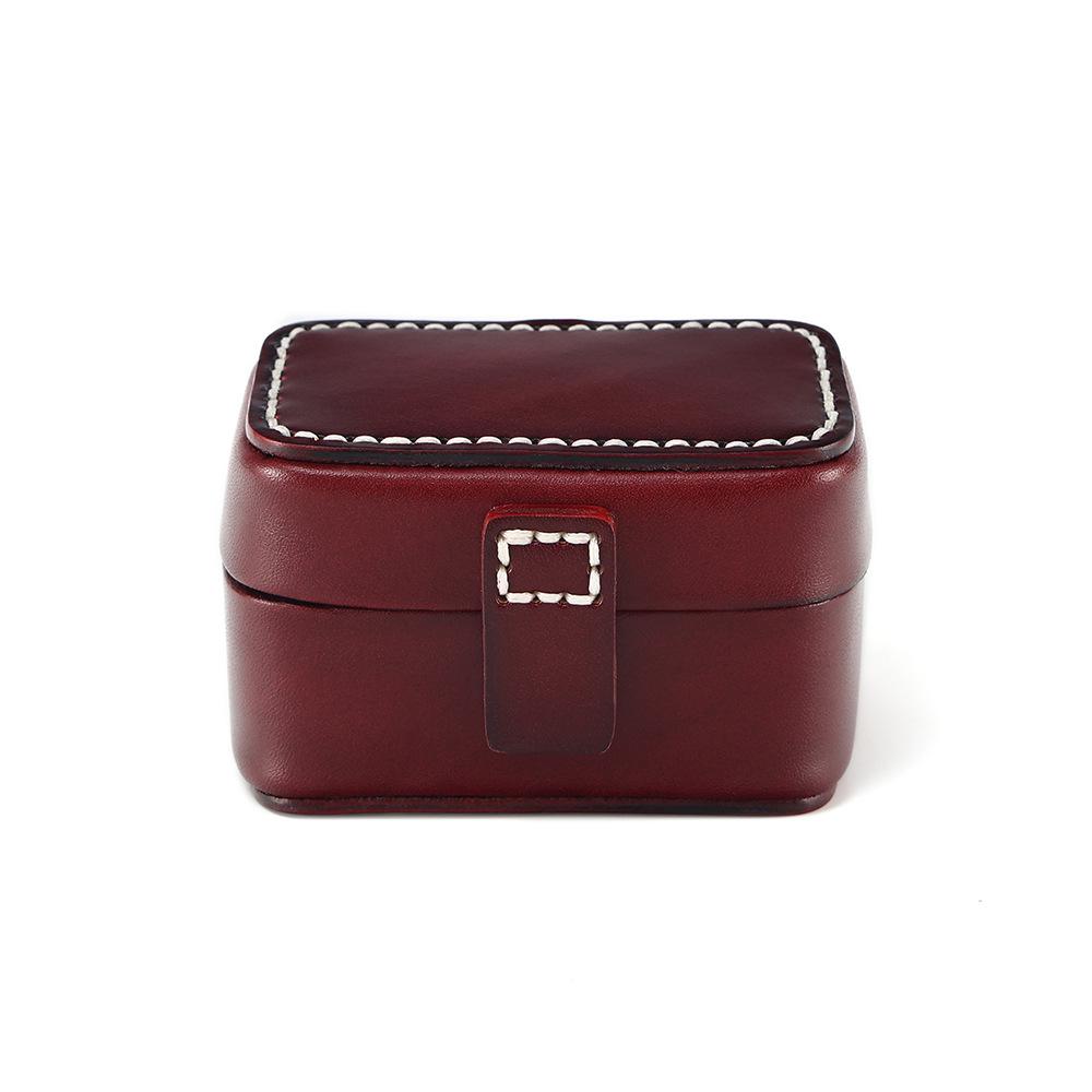 

Роскошная коробка для часов из натуральной кожи для мужчин и женщин - Коробка для хранения ювелирных изделий растительного дубления