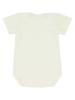 Girls' Short-Sleeved Bodysuit, Ecru, Elephants, Kanz