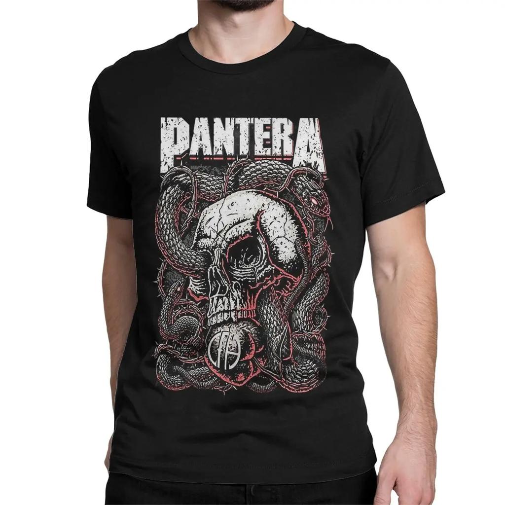 "Pantera Venom Black Metal T-Shirt - Iconic Guitar Riff Graphic Unisex Cotton Crewneck Short Sleeve Cool Tee"