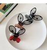 New Super Cute Polka-dot Lace Stereo Rabbit Ears Clip Bangs Broken Hair Clips Pearl Headdress Hairpin Women