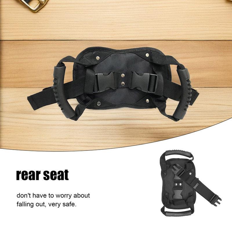 Rear Seat Handle Motorcycle Adjustable Safety Strap Premium Motorbike Passenger grip Passenger Safety Belt Harness