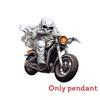 Halloween Skull Themed Riding Motorcycle Pattern Pendant For Decor Holiday