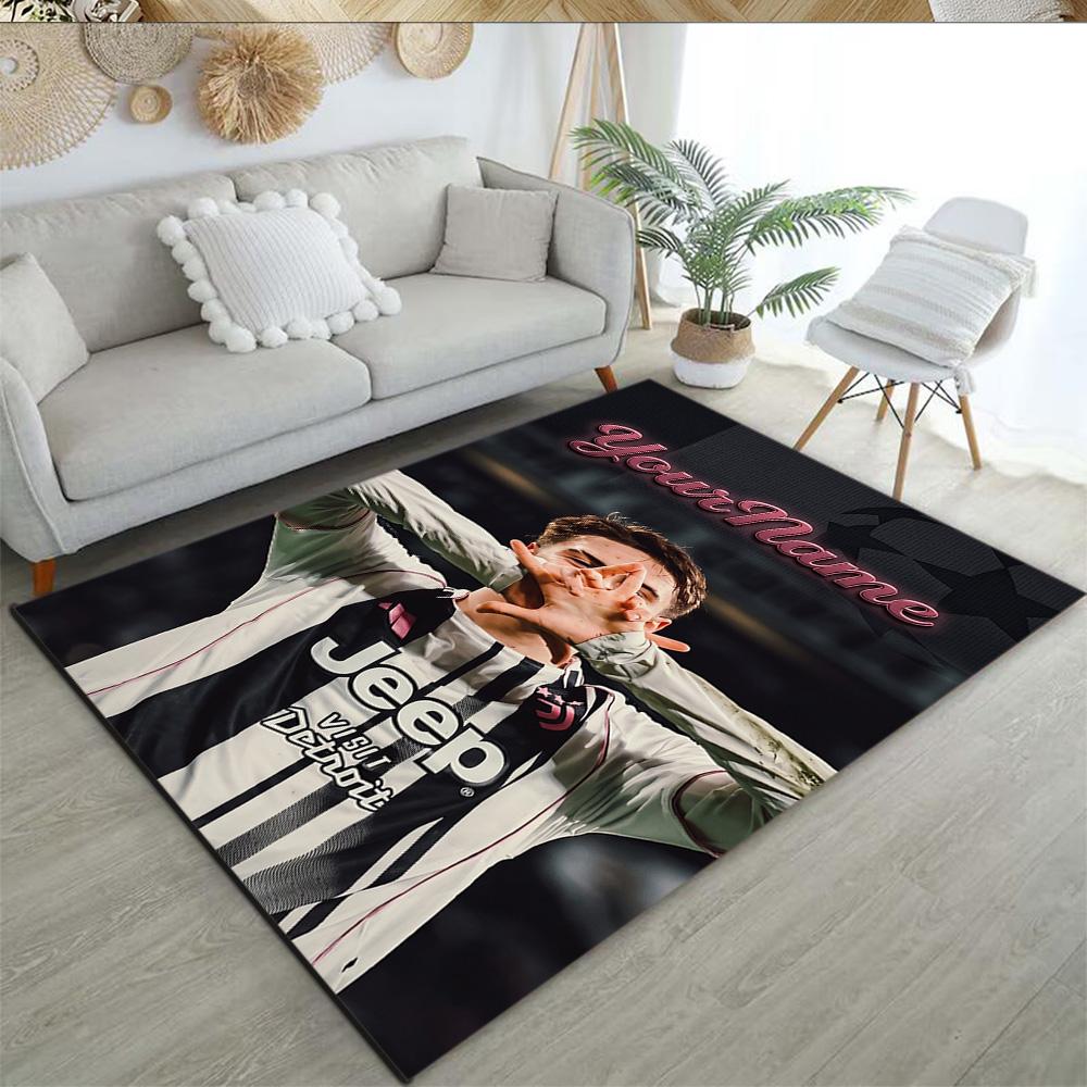 Juventus Customize Your Name Area Rug Suitable for Dormitory Entryway Balcony Study room Antislip Carpet Decorate Offices