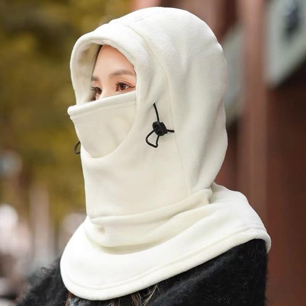 New Warm Scarf Mask Integrated Hat Windproof Coldproof Helmet Cap 3-in-1 Breathable Neck Warmer Autumn and Winter