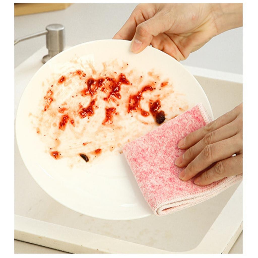 Double Sided, Silver Wire Cloth, Cleaning Cloth, Non Damaging To The Pot, Kitchen Cloth, Household, Oil Proof, Degreasing, Scouring Pad