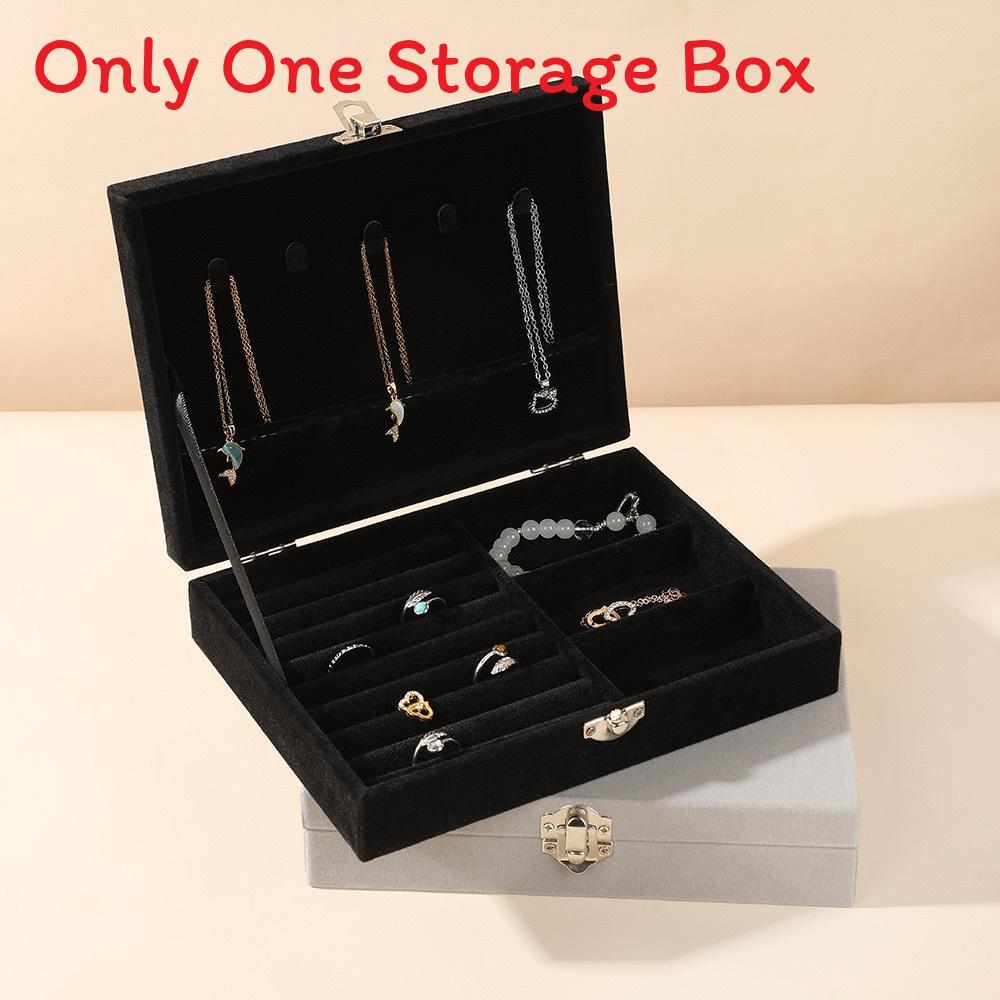 Jewelry Organizer Box With Lock For Necklace Earrings And Bracelets Home Storage Solution