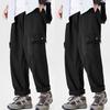 Khaki Overalls Men's Autumn New Loose Trendy Brand Wide-leg Pants Multi-pocket Straight Casual Pants