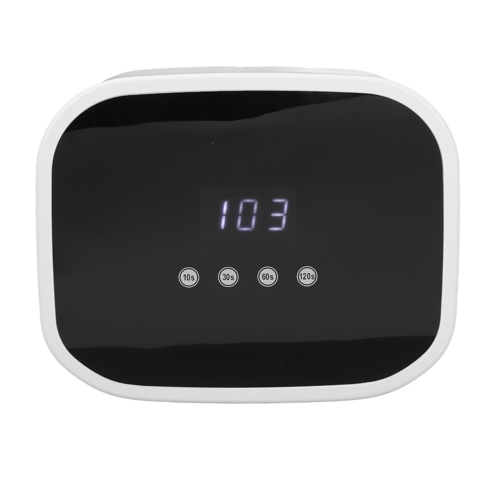 

Лампа для ногтей 168 Вт с большим экраном и цифровым дисплеем, 42 светодиодных чипа, быстросохнущая светодиодная сушилка для ногтей 100‑240 В EU Plug