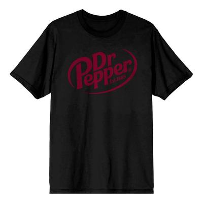 Maglietta Nera Con Il Logo Di Dr Pepper Est.1885