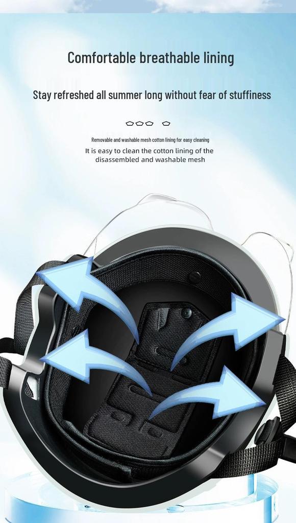 3C Certified Lightweight Electric Bike Helmet with Sun Protection for Men and Women