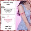Temperature-Sensitive Succubus Finger Color-Changing Waterproof Tattoo Sticker - Cute Cartoon Design