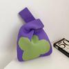 Sommer Damen Niedliche Mini-Tasche Vielseitige Mode Handytasche Cartoon Gestrickte Handtasche Umhängetasche Umhängetasche