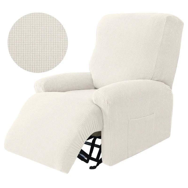 Knitted Recliner Sofa Covers Lazy Boy Elastic Sofa Protector Relax Armchair Cover Lounge Home Pets Anti-Scratch 1/2/3/4 Seater