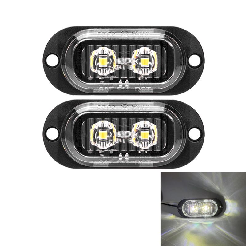 

2 шт. 12 В 24 В Габаритные огни для грузовика Боковые габаритные огни для автомобиля Светодиодный сигнальный огонь Фонари для прицепа Индикатор Задние фонари Автоаксессуары белый