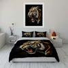 Roaring tiger design pattern. Bedding sets Duvet cover sets Duvet covers Pillowcases(1*Duvet Cover 2*Pillowcases without duvet insert)