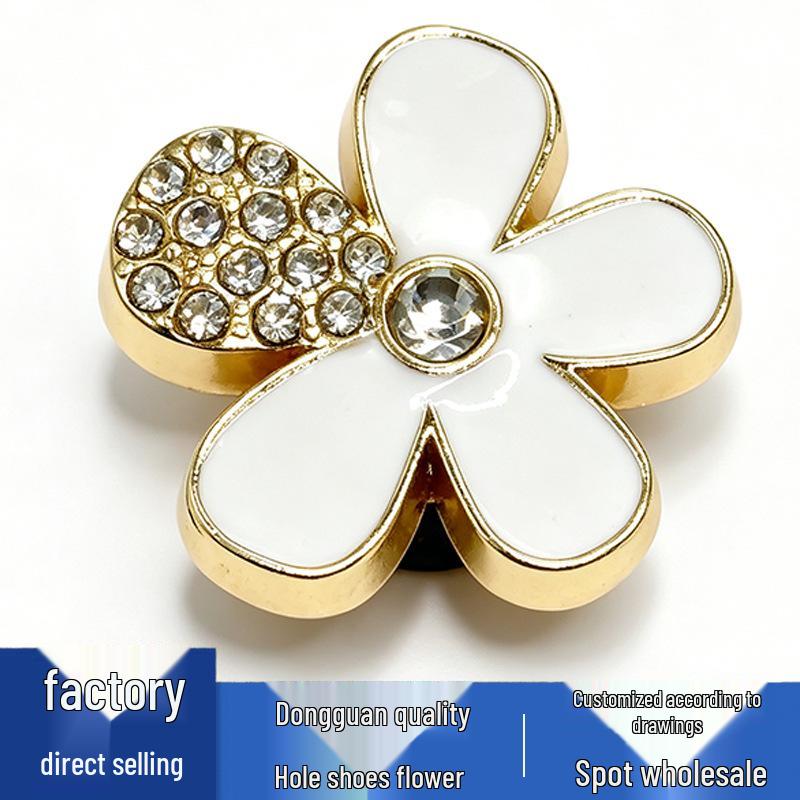 Versatile Metal Flower Shoe Accessories: Cute Buckles & Decorations for Flower Series Shoes