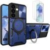 Case - BOOLING - Samsung Galaxy A16 - 2 Tempered Glasses - Sliding Flap - Stand Ring
