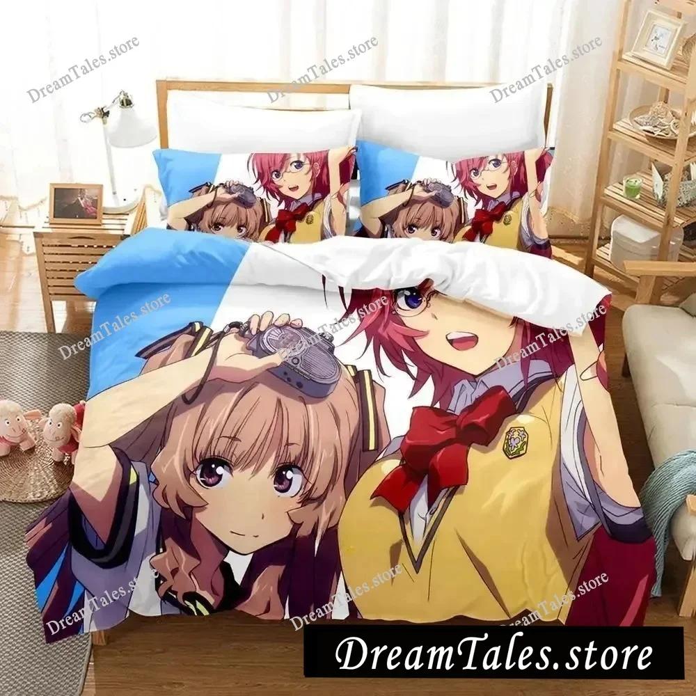 Anime Kawaii Waiting in The Summer Bedding Set Boys Girls Twin Queen Size Duvet Cover Pillowcase Bed Kids Adult Home Textile