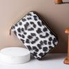 Leopard Print RFID Card Holder Wallet, Double Zipper Compact Bifold Purse, Multi-Card Slots, Anti-Theft Credit Card Organizer for Women, Men