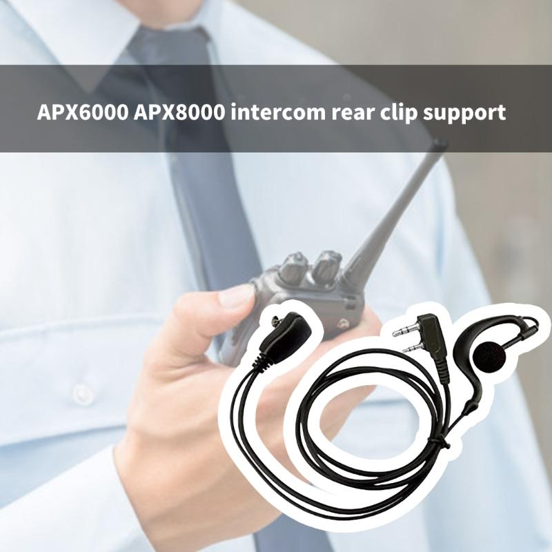 Adjustable  Style Earpiece Microphone Hands Frees Communication Ear Hook Microphone  Type Earpiece for UV5R & BF888S