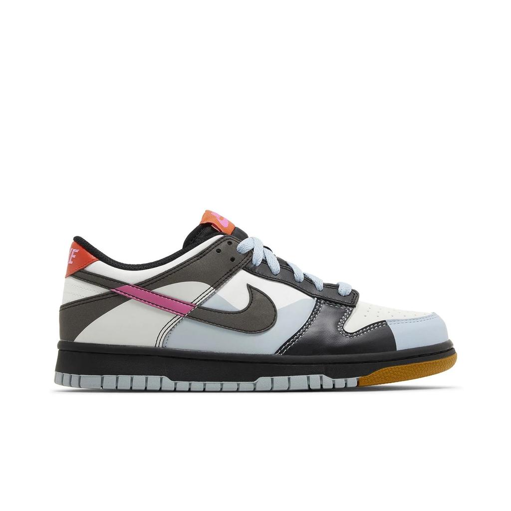 Nike Dunk Low Grade School 'Dance' (Unisex) Summit White / Light Armory Blue / Black / Playful Pink Kids' Skateboarding Shoes FJ2686 100