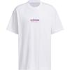 T Shirts Men's White Crew Neck Moderate Straight Fit JD6402