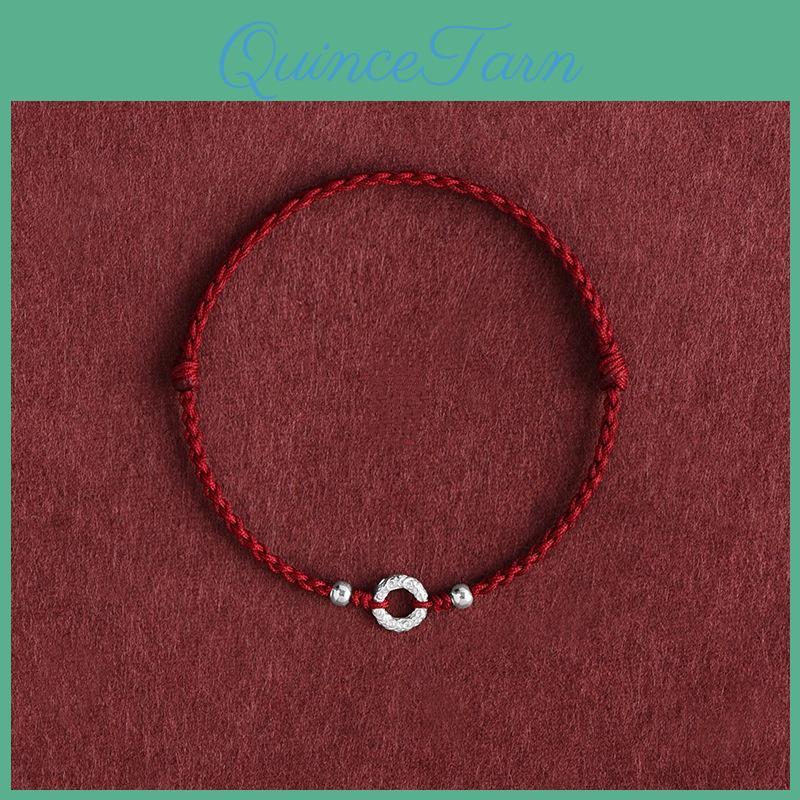 Red Bracelet Braided Rope Handmade Unisex Lucky Charm Friendship Couple Gift Zodiac Year Good Fortune Bracelet