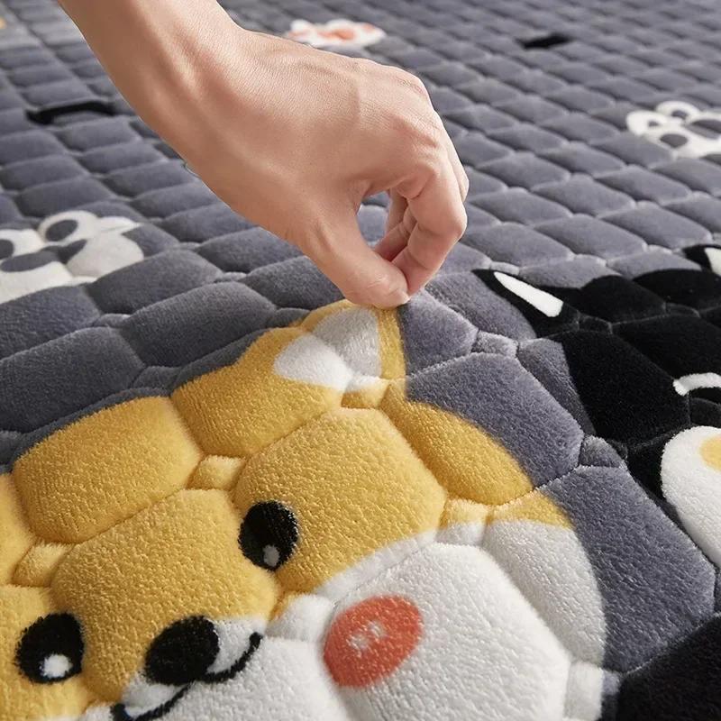 Saltele 100% impermeabile, ultrasubțire, pliabilă, din bumbac, covoraș de pat pliabil, tatami, dormitor, hotel, pentru o persoană, dublă, multiplă, king size