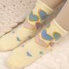 Winter Snug Plush Warm Socks Women Cartoon Thermal Middle Tube Sock Girls Feet Protection Bright Color Soft Thick Lining Hosiery
